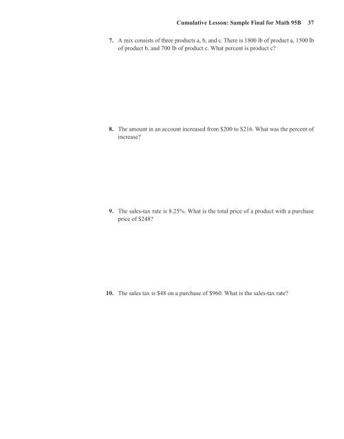 College of Marin Study Guide for Math 95 A,B - Pearson Learning ...