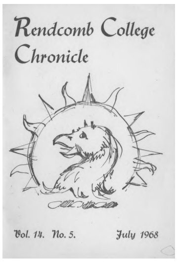 Rendcomb College Chronicle Vol 14 No 5 July 1968 - The Old ...