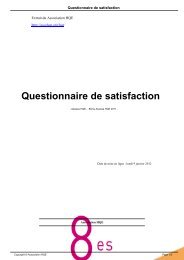 Questionnaire de satisfaction - Association HQE