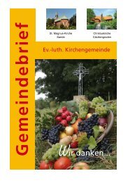 Gemeindebrief Oktober/November 2008 - Evangelisch-lutherischen ...