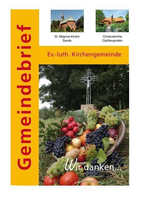 Gemeindebrief Oktober/November 2008 - Evangelisch-lutherischen ...