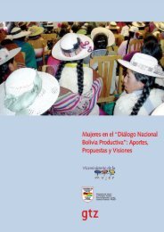 Mujeres en el “Diálogo Nacional Bolivia Productiva”: Aportes ...