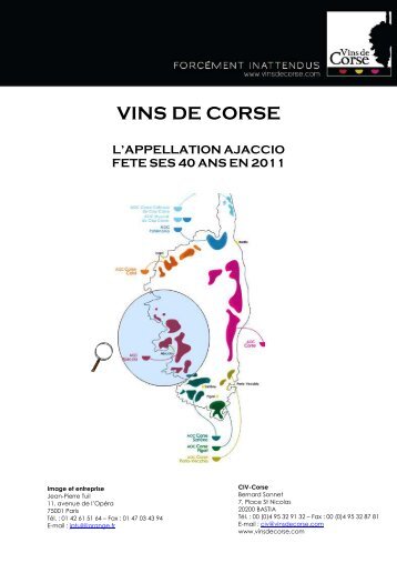 DOSSIER DE PRESSE - 40 ans AOC Ajaccio - 2011 - Vinomedia
