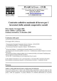 CCNL stipulato in data 26 maggio 2004 - CUB Piemonte