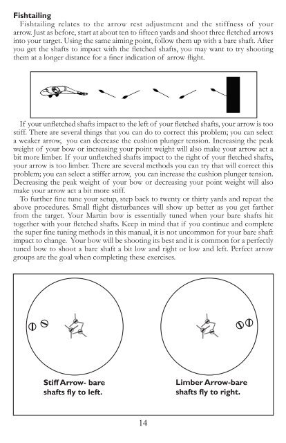 Table of contents - Martin Archery