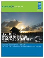 center for empowerment and resource development - Equator Initiative