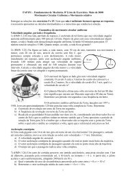 FAP151 â Fundamentos de MecÃ¢nica. 8Âª Lista de ExercÃ­cios ... - Plato