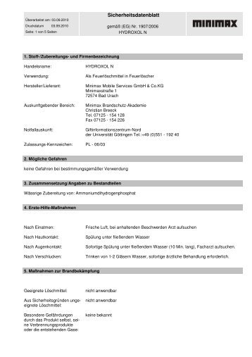 HYDROXOL N - Kroschke