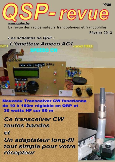 Plan de bandes 0 – 30 MHz de RAC - Radio Amateurs of Canada