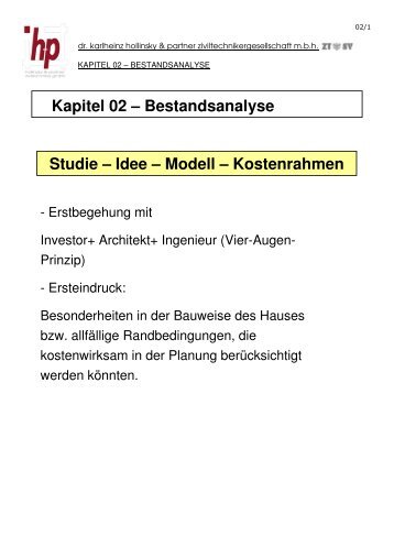 Kapitel 02_FH_Bestandanalyse - Denkmalpflege TU-Wien