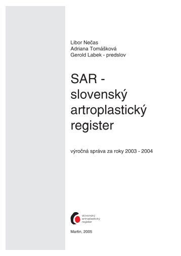 SAR - slovenský artroplastický register