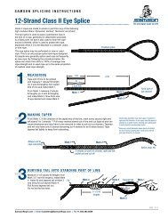 12-Strand Class II Eye Splice - Samson Rope