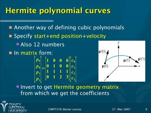 Bezier Curves and Surfaces (Redbook ch12)