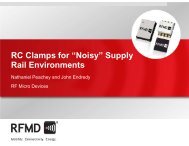 RC Clamps for Ã¢Â€ÂœNoisyÃ¢Â€Â Supply Rail Environments - RF Micro Devices