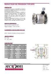 REDUCTEUR DE PRESSION TYPE BFR