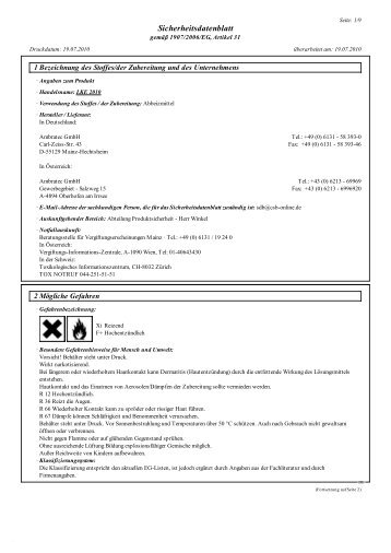 Sicherheitsdatenblatt - Mercateo