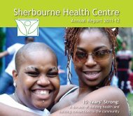 2011-2012 Annual Report - Sherbourne Health Centre