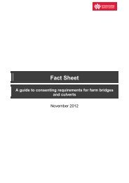 Fact Sheet - A Guide to Consenting Requirements for farm bridges ...