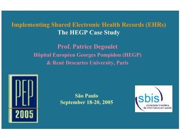 The HEGP Case Study - SBIS