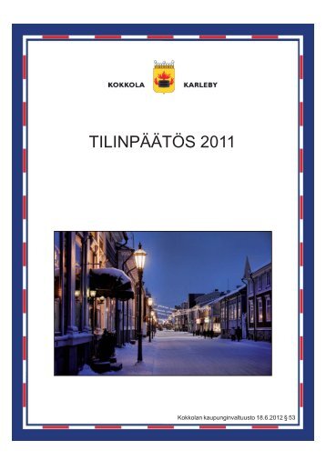 TILINPÃÃTÃS 2011 - Kokkola