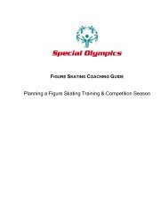 Figure Skating Coaching Guide - Special Olympics