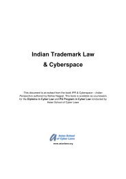 Indian Trademark Law & Cyberspace - Department of Information ...