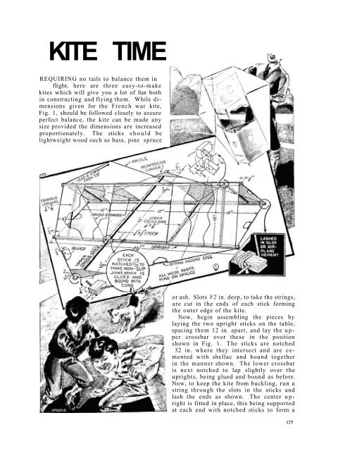 How to Make Your Own Kite Plans - Vintage Projects