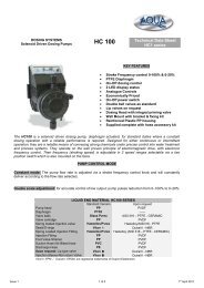 View Product Specification PDF - Aqua Water Systems