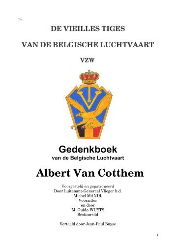 Albert Van Cotthem - Vieilles Tiges