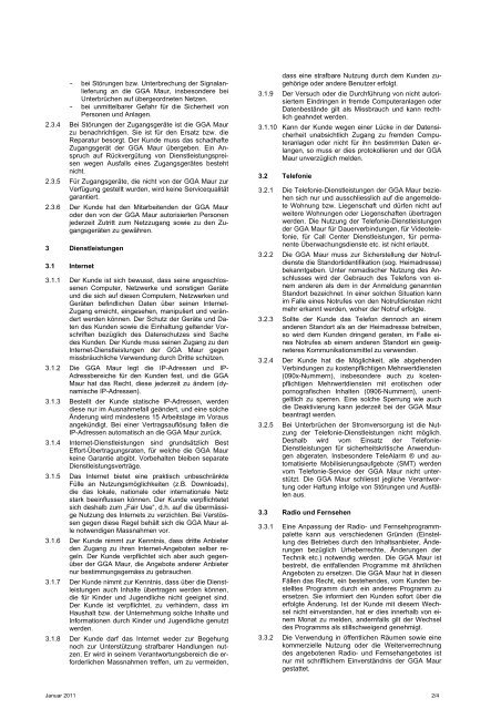 Vertrag fÃƒÂ¼r GGAtvmobile - bei GGA Maur