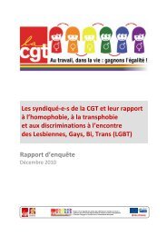 Les syndiquÃ©-e-s de la CGT et leur rapport Ã  l'homophobie, Ã  la ...