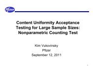 Content Uniformity Acceptance Testing for Large Sample Sizes - PQRI