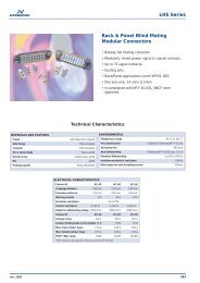 LHS Series Rack & Panel Blind Mating Modular Connectors - Hypertac