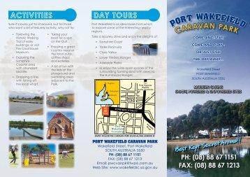 Port Wakefield Caravan Park Brochure (774 kb)