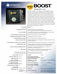 SPOT Boost 128x128 EMCCD Camera Technical Specifications