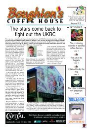 The stars come back to fight out the UKBC - Boughton's Coffee House