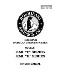 KML âFâ SERIES KML âHâ SERIES - Hoshizaki America, Inc.