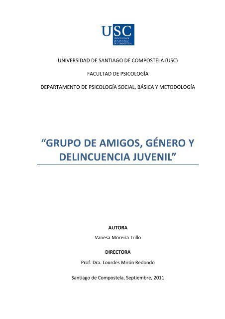 grupo de amigos, gÃ©nero y delincuencia juvenil - PÃ¡gina de inicio