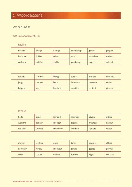 Werkblad hoofdstuk 2 - NT2.nl