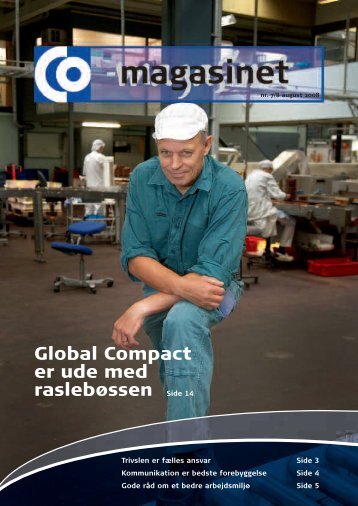 Global Compact er ude med raslebÃ¸ssen - CO-industri