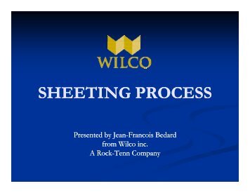 Pug 2008 - Sheeting process - Radius