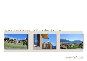 Eigentums-Ferienwohnungen Residenz Zigliolas ... - abitabel GmbH