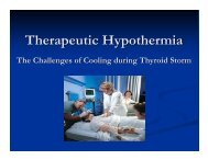 Therapeutic Hypothermia - Emergency Medicine