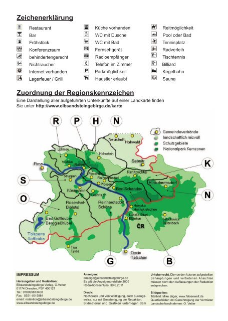 Quartierverzeichnis - Elbsandsteingebirge - Sächsische Schweiz ...