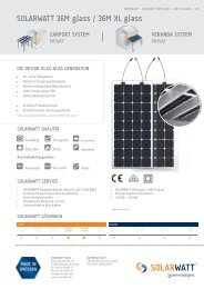 SOLARWATT 36 glass