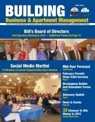 May 2012 BBAM Magazine - HBA of Southeastern Michigan