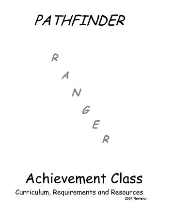 Ranger - Fourth Achievement Class - SDA General Conference ...