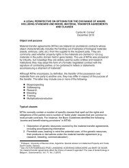 Material transfer agreements - Wageningen UR
