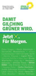 GRUENE-Faltblatt.pdf - BÃ¼ndnis 90/Die GrÃ¼nen Gilching