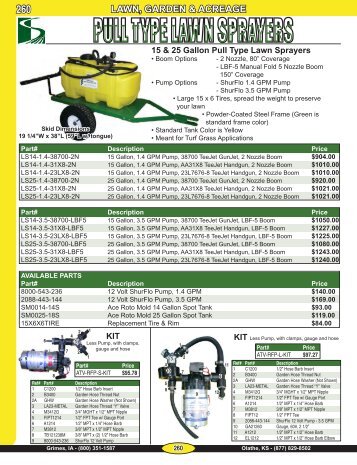 PULL TYPE LAWN SPRAYERS